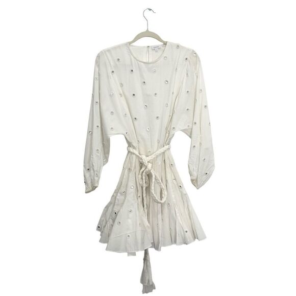 RHODE $535 Ella Dress in White Mirror - Picture 7 of 10